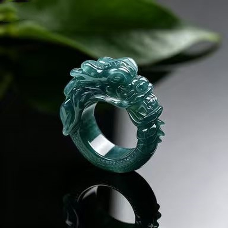 Rings - Anillo de jadeíta de calidad superior,