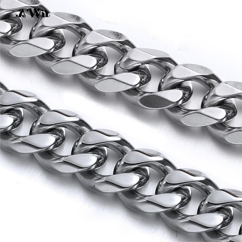 Cuban Link Chain 12Mm - Cadena de eslabones cubanos, collar de