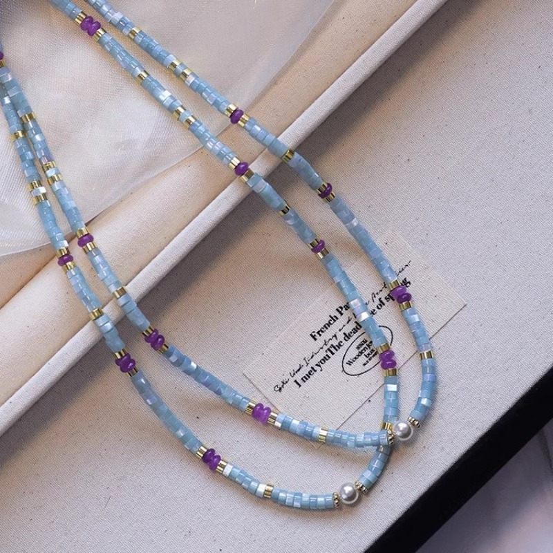 Pearl Choker Necklace Vintage - Minar Collares de cuentas de cristal