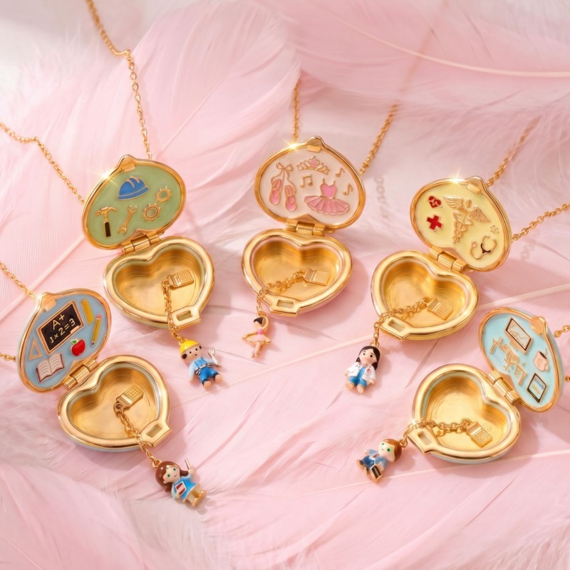 Heart Locket Necklace Photo - Collar con Medallón en Forma de