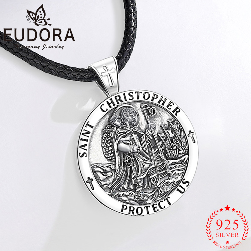 925 Sterling Silver Chain Necklace Men - Eudora, nuevo colgante de Plata de