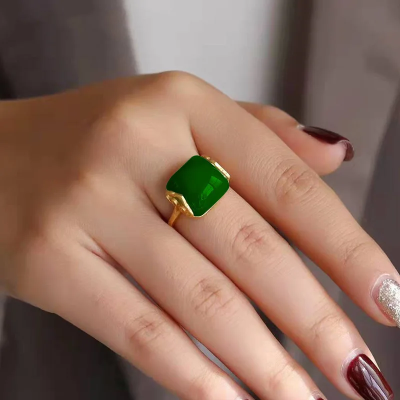 Rings - Anillo de Jade Natural Hetian, joyería