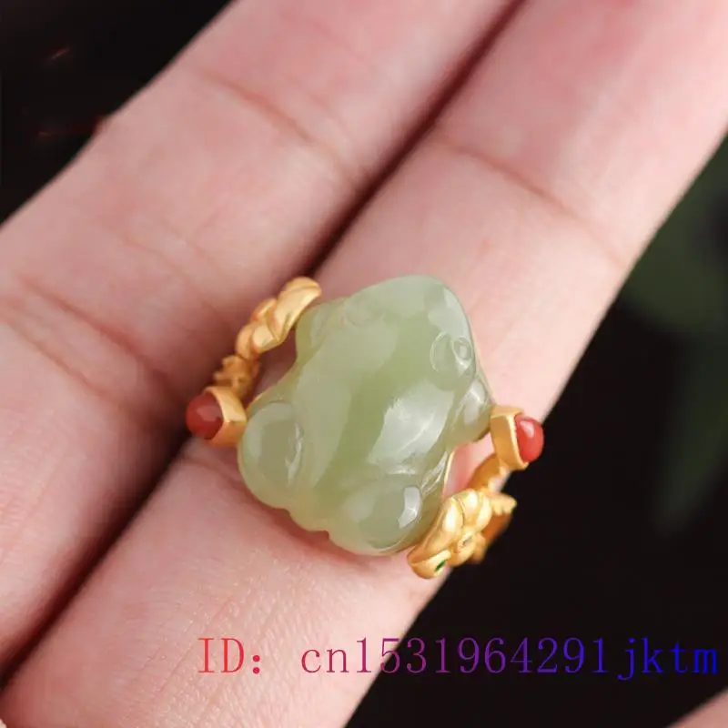 Anillos de rana de Jade verde  - Rings reseña y precio