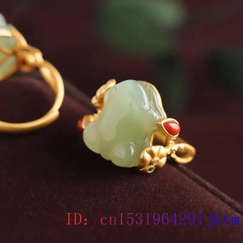 Anillos de rana de Jade verde  - Rings reseña y precio