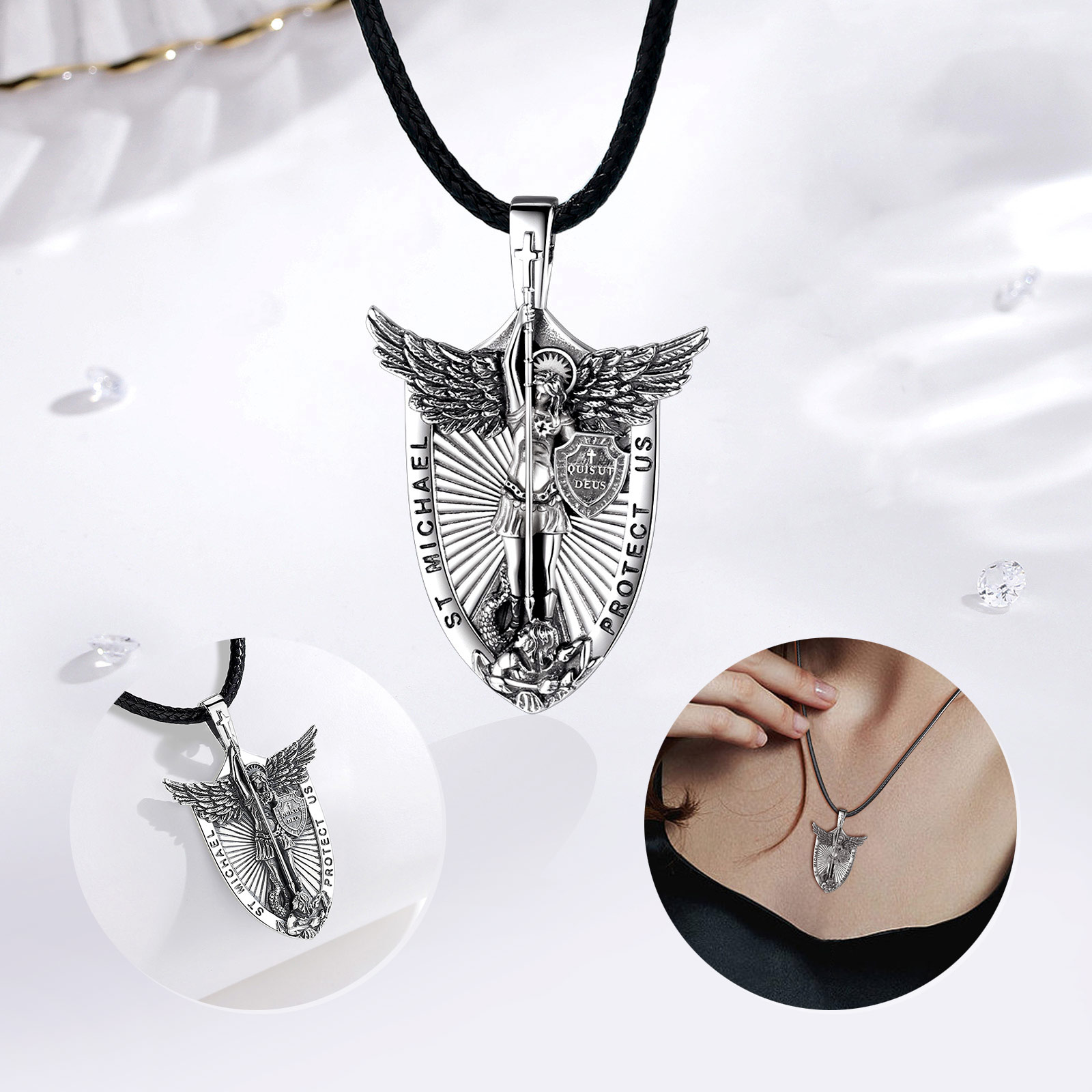 Eudora-collar de Plata de Ley  - 925 Sterling Silver Chain Necklace Men reseña y precio