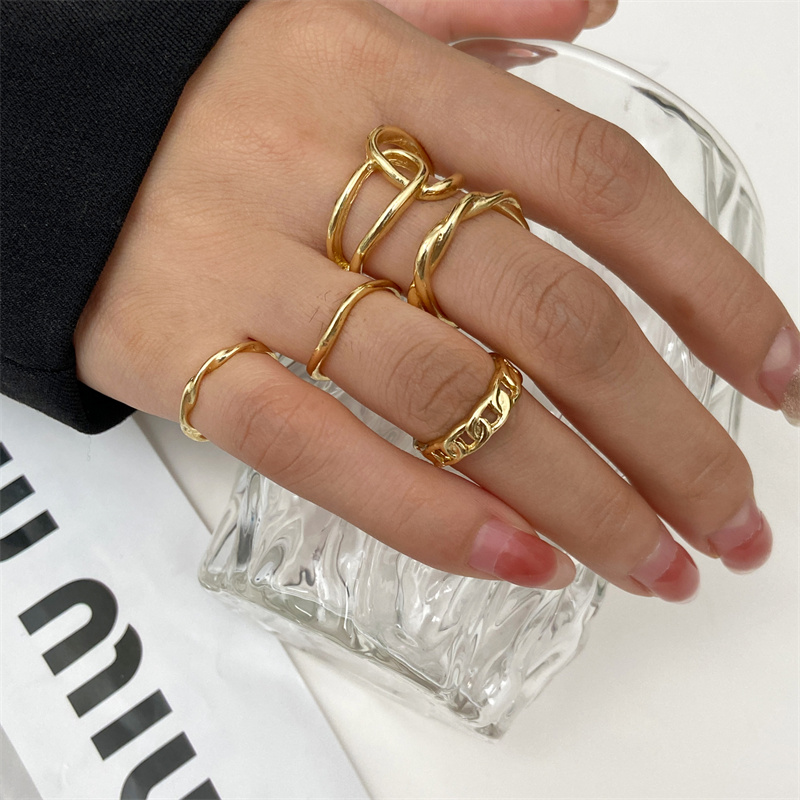Conjunto de anillos Punk con c - Vintage Punk Knuckle Rings Set reseña y precio