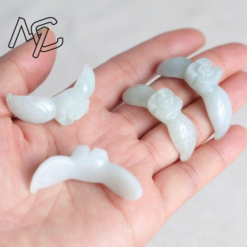 2 piezas de jadeíta blanca nat - Bracelets reseña y precio