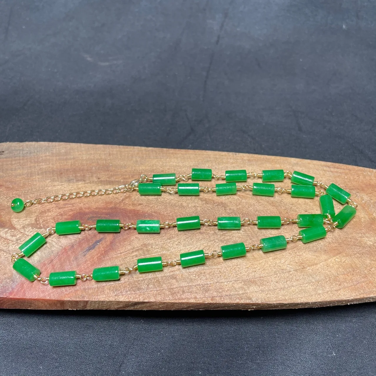 Collar de cuentas de Jade VERD - Necklaces reseña y precio