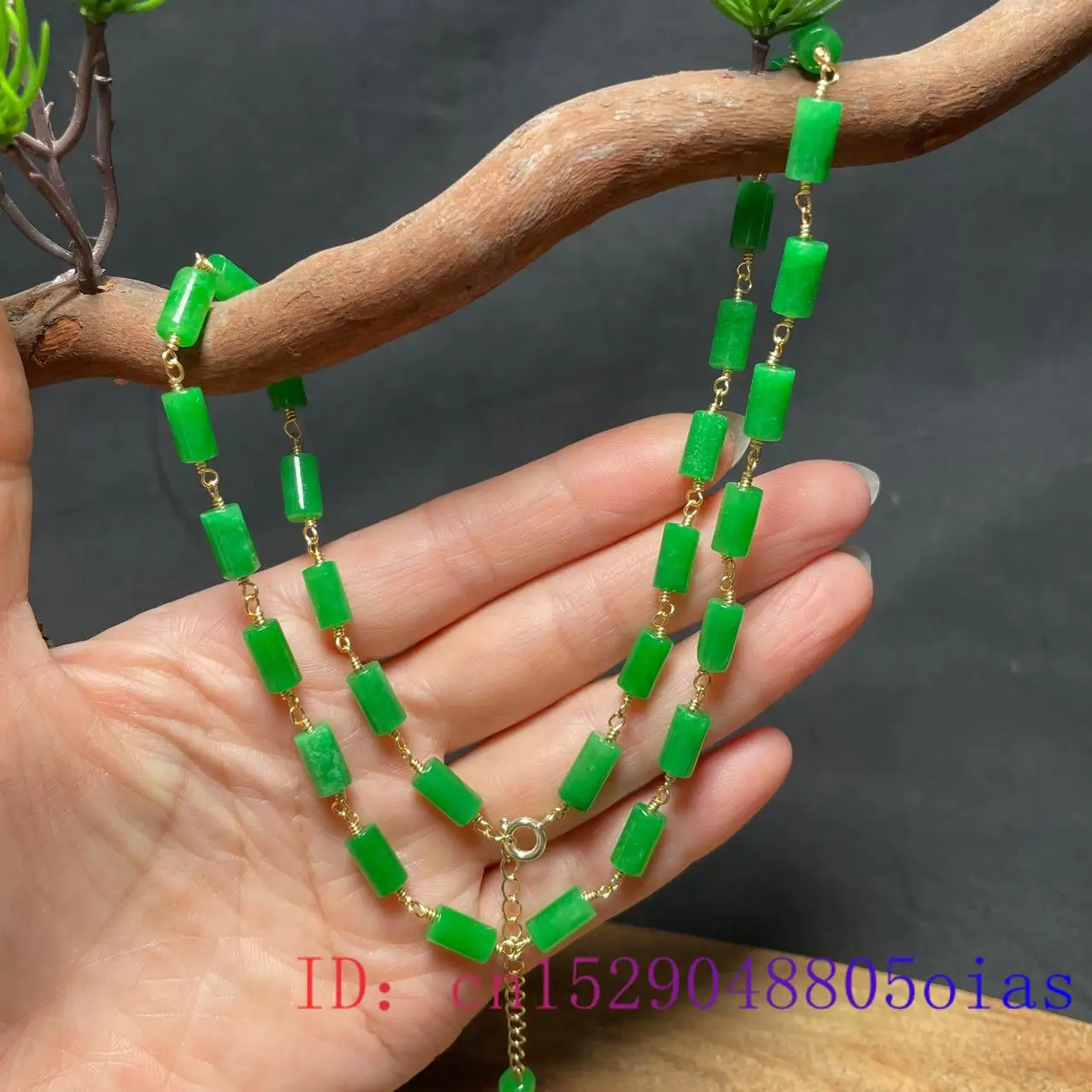 Collar de cuentas de Jade VERD - Necklaces reseña y precio