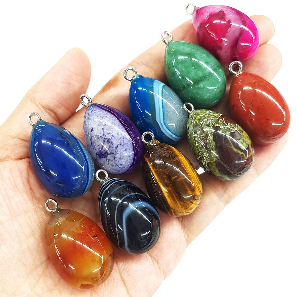 Colgante de piedra natural con - Crystal Pendant Necklace Natural Stone reseña y precio