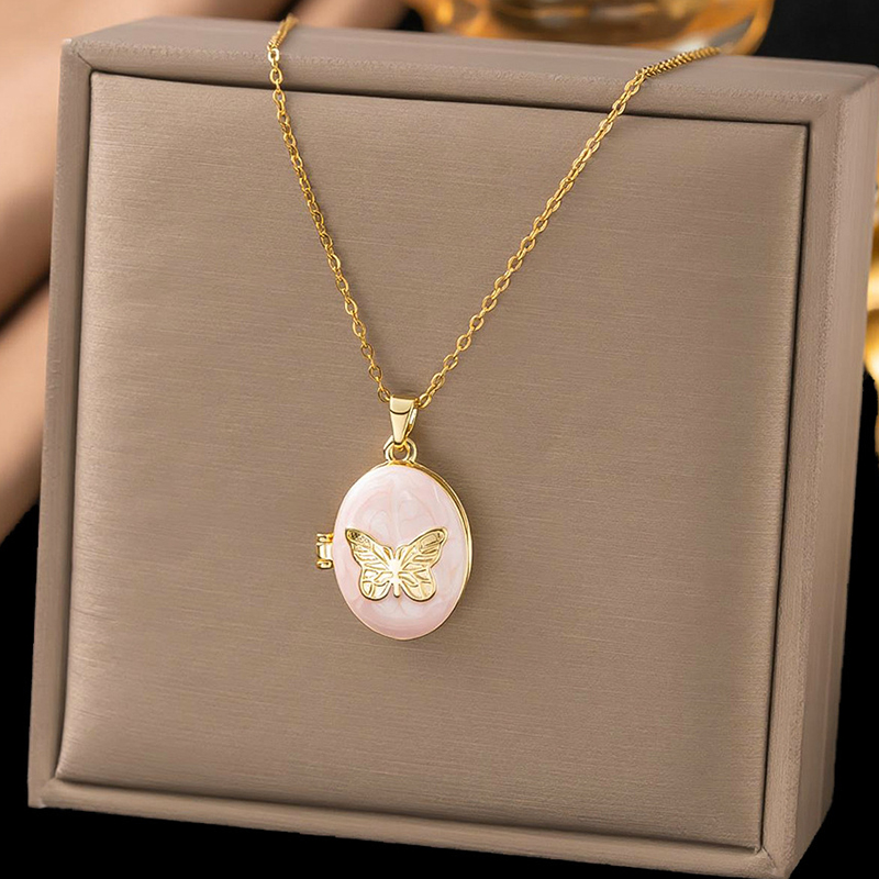 ANENJERY Collar con Colgante d - Heart Locket Necklace Photo reseña y precio