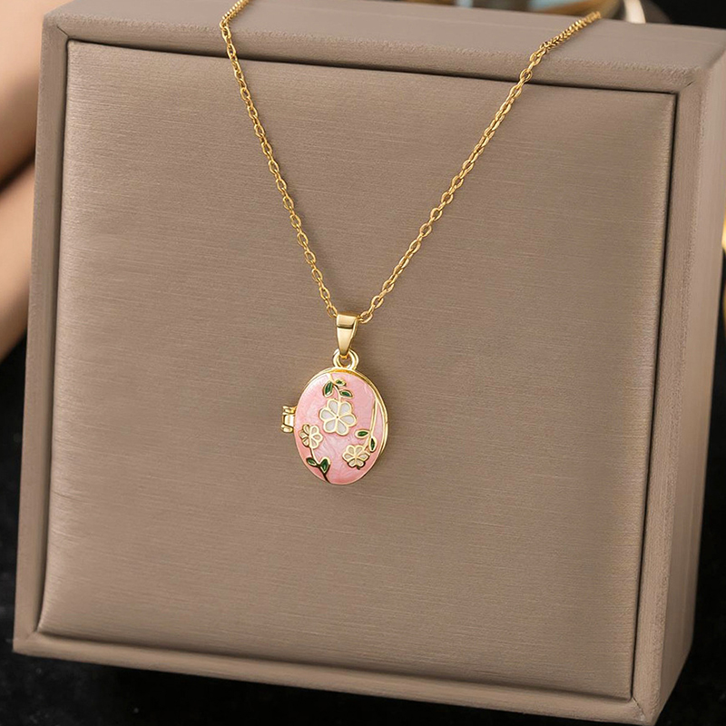 ANENJERY Collar con Colgante d - Heart Locket Necklace Photo reseña y precio