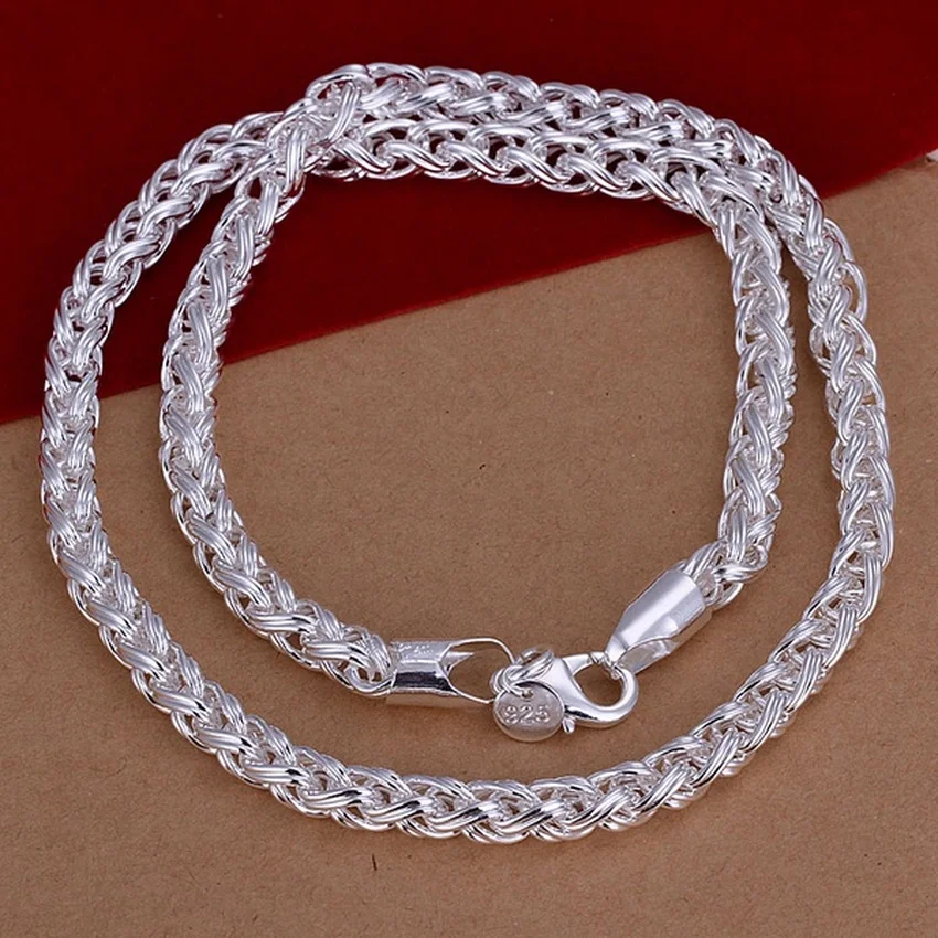 Collar de plata de ley 925 de  - 925 Sterling Silver Chain Necklace Men reseña y precio