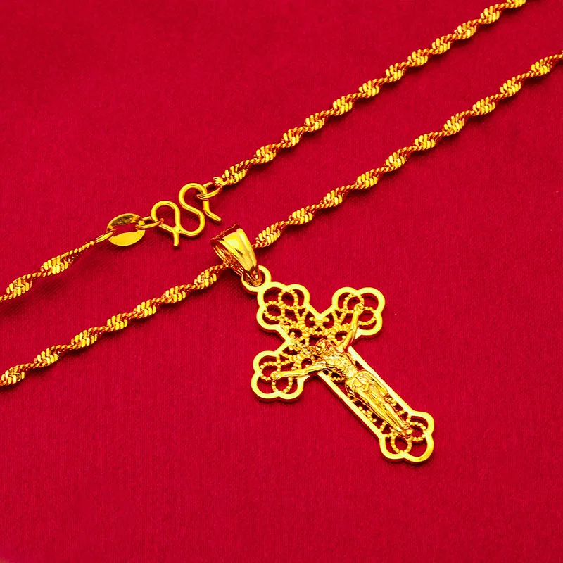 Collar con Cruz Dorada Vintage - Cross Pendant Necklace Gold reseña y precio
