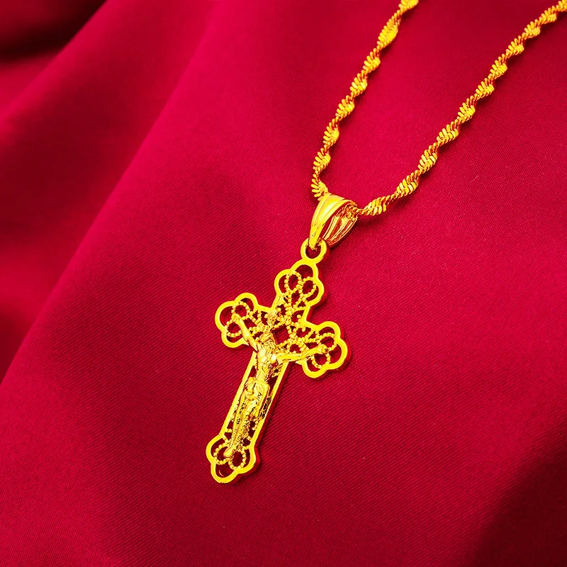Collar con Cruz Dorada Vintage - Cross Pendant Necklace Gold reseña y precio