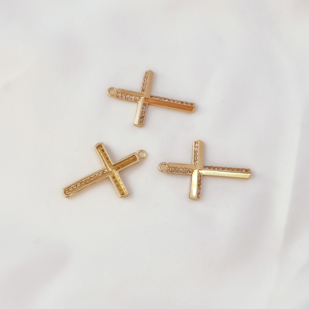 Pulsera con colgante de cruz d - Cross Pendant Necklace Gold reseña y precio