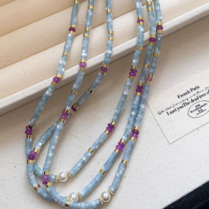 Minar Collares de cuentas de c - Pearl Choker Necklace Vintage reseña y precio