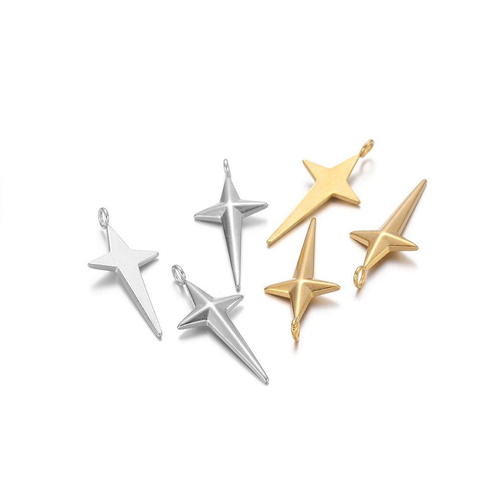 5 uds. De dijes de estrella cr - Cross Pendant Necklace Gold reseña y precio