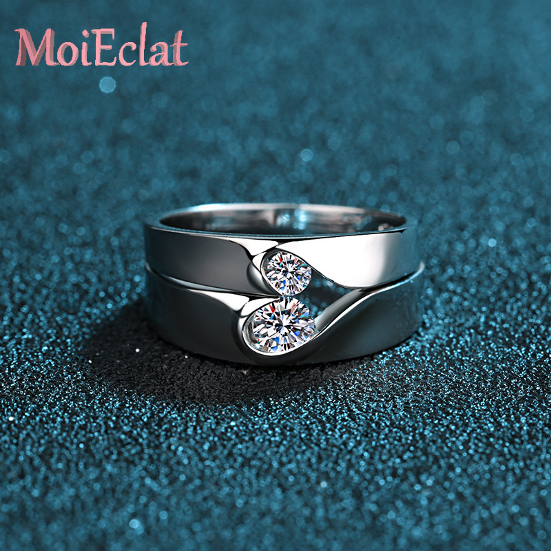 Conjunto de anillos para amant - Moissanite Engagement Ring 1 Carat reseña y precio