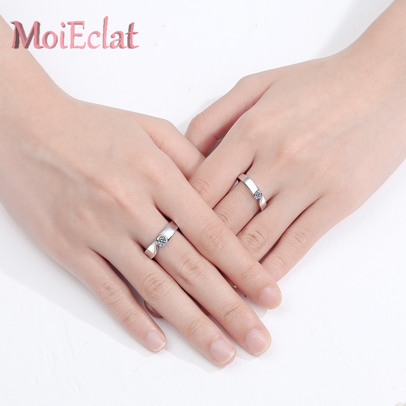 Conjunto de anillos para amant - Moissanite Engagement Ring 1 Carat reseña y precio