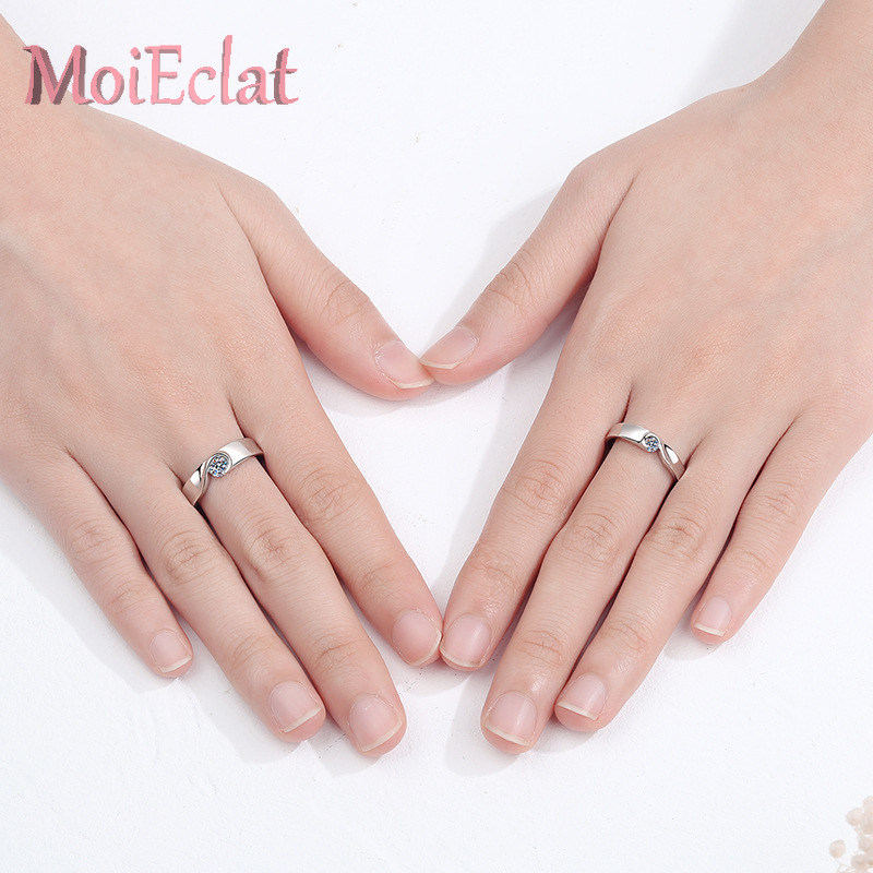 Conjunto de anillos para amant - Moissanite Engagement Ring 1 Carat reseña y precio