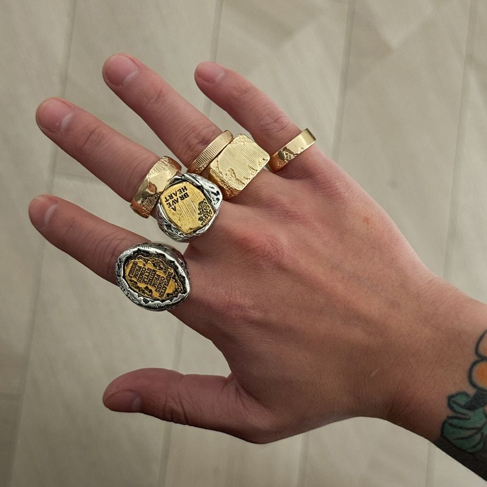 Juego de 6 anillos de dedo, di - Vintage Punk Knuckle Rings Set reseña y precio