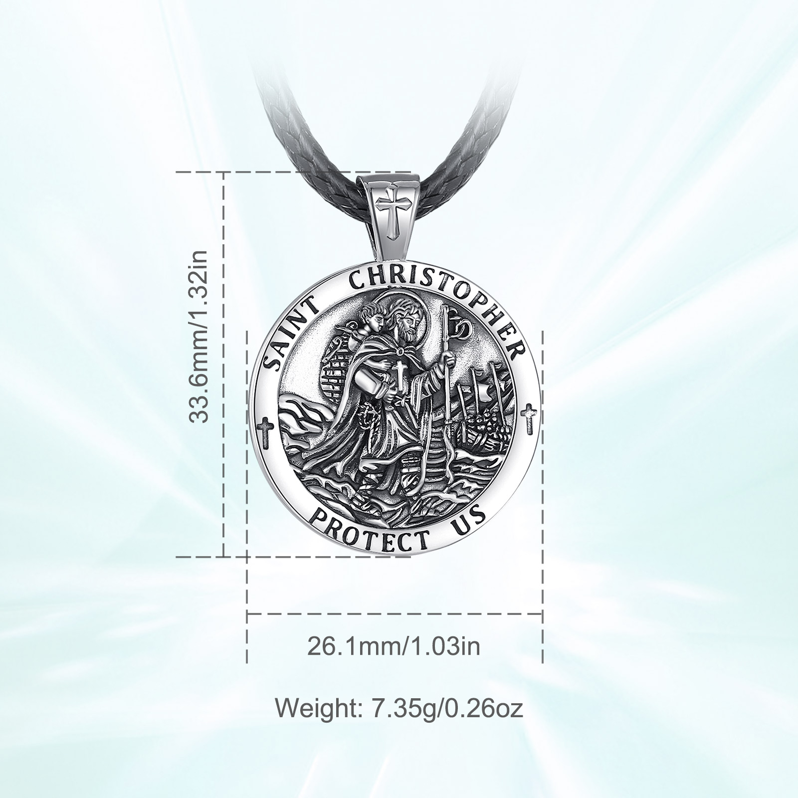 Eudora, nuevo colgante de Plat - 925 Sterling Silver Chain Necklace Men reseña y precio