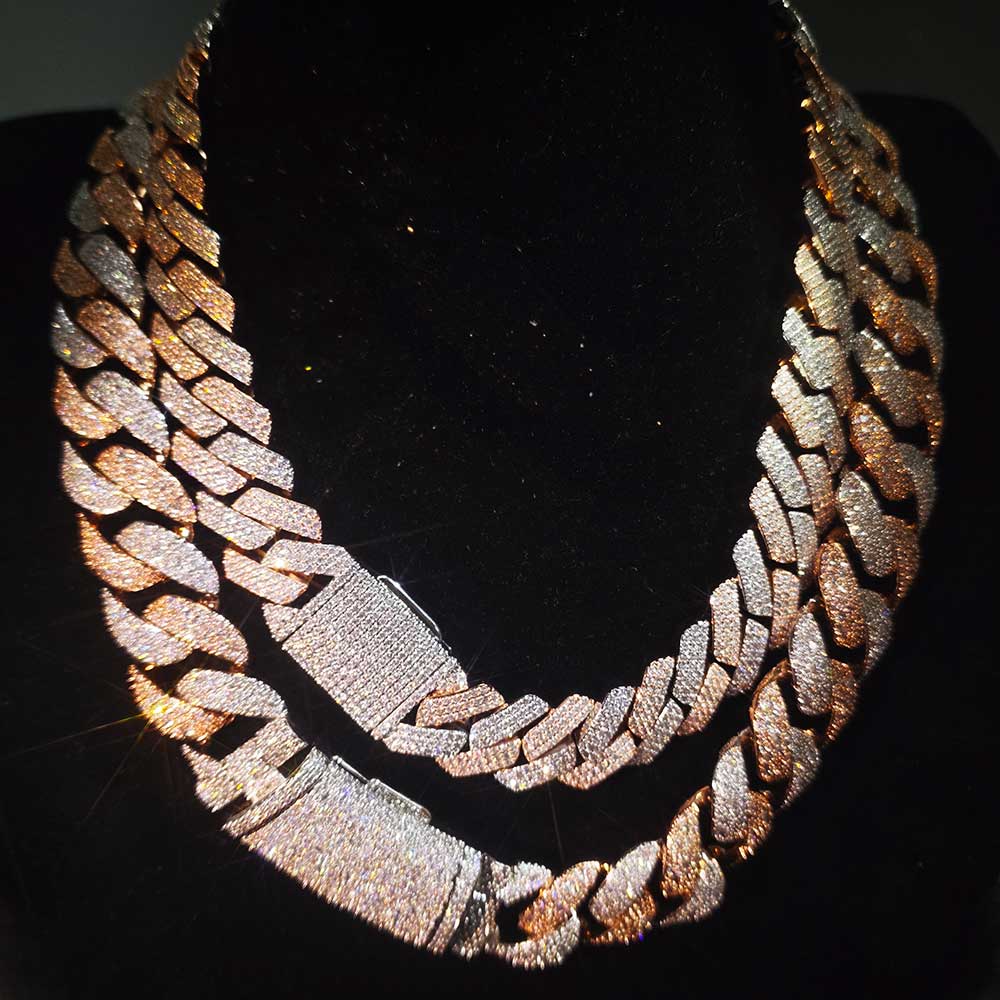 Nuoya Cadena de Mosaico Bicolo - Cuban Link Chain 12Mm reseña y precio