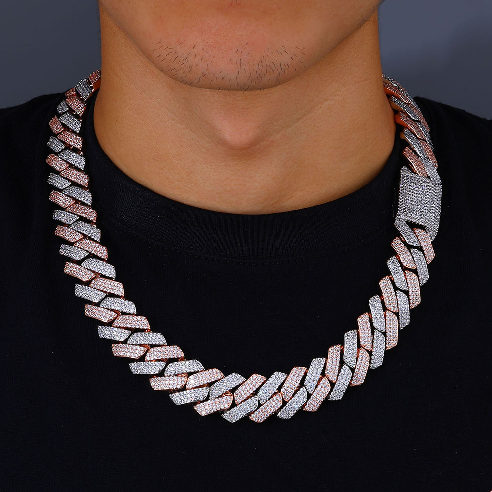 Nuoya Cadena de Mosaico Bicolo - Cuban Link Chain 12Mm reseña y precio
