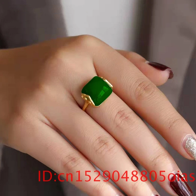 Anillo de Jade Natural Hetian, - Rings reseña y precio