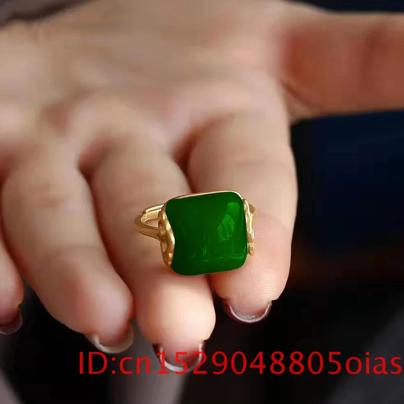Anillo de Jade Natural Hetian, - Rings reseña y precio